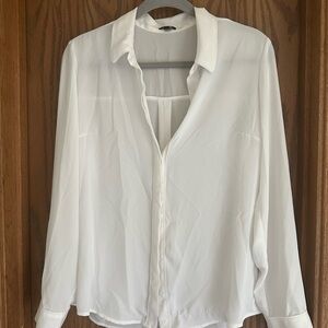 Express Classic White Portofino Button Down Shirt
